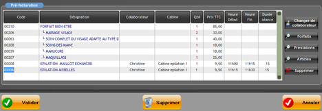 Gestmag Beaut: Gestion des prestations et produits vendus lors du rendez-vous -- 18/10/11