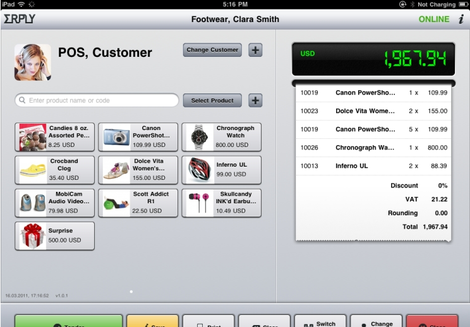 PointofSale: logiciel de caisse pour iPad et le Web -- 14/01/15