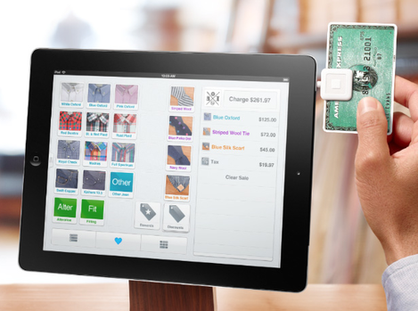 Square wallet sur ipad