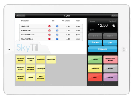 SkyTill (ex MyTill) pour iPad