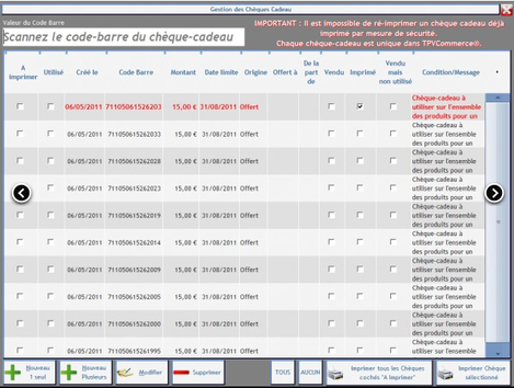 O2C TPVcommerce : les chques cadeaux