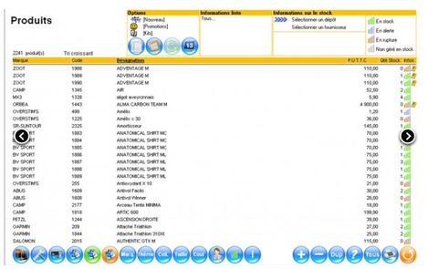 startCaisse : liste d'articles