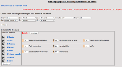 Caisse en ligne