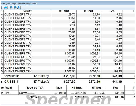 Memsoft TPV Oxygne : tickets de caisse