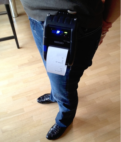 imprimante-ticket portable et autonome