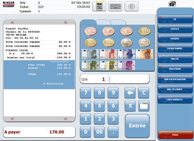 TP.Net : le logiciel de caisse de Windor Nixdorf
