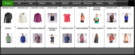 Exemple d'écran de caisse de Gestmag 2013