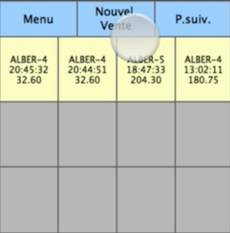 choix d'une vente sur la montre connecte