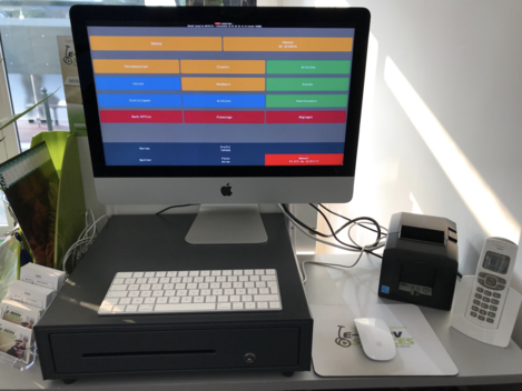 Logiciel de caisse Melkal sur iMac