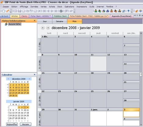 EBP Point de Vente 2009 (v13) : Agenda des vendeurs synchronis avec Outlook (24) -- 03/01/09