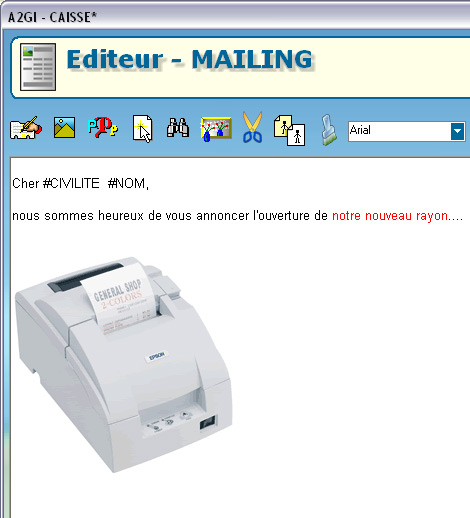 Editeur de mailing