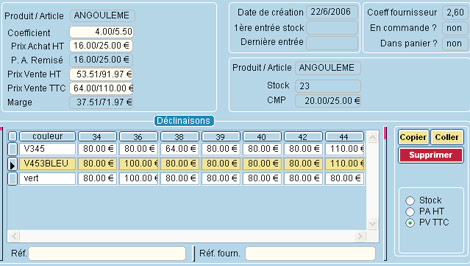 Artifact * : Panier de commandes - Visualisation simultane des prix/stocks de toutes les dclinaisons tailles/couleurs d'un article (14) -- 08/04/08