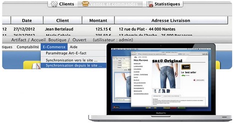 Synchronisation avec le site web d'e-commerce