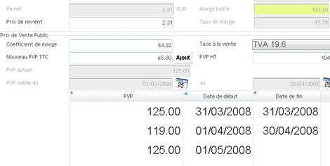 Blitz * : Prix d'un article variant selon la date de vente (13) -- 31/03/08