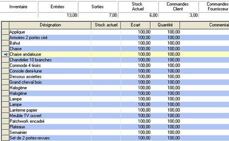 EBP Point de Vente : l'inventaire