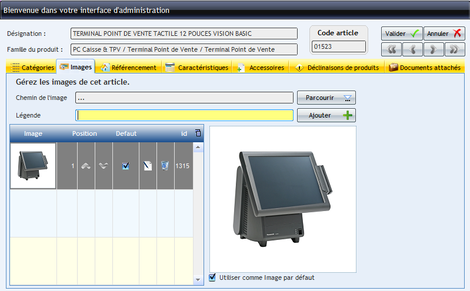 Gestion des images dans eGestmag