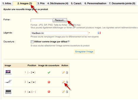 Gestion des images dans PrestaShop