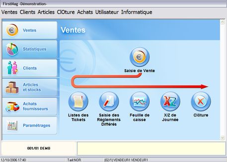 menu des ventes de firstmag
