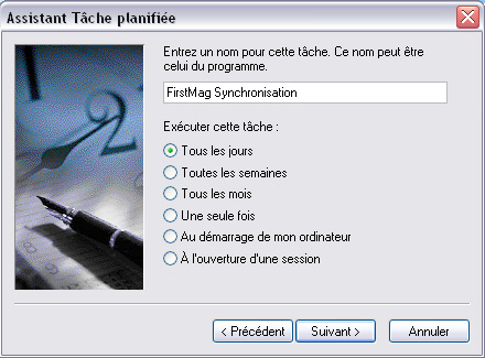 Synchronisation automatique des donnes en passant par le planificateur de tches de Windows *