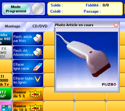 photo de l'article lors d'une vente
