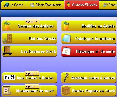 logiciel de caisse gestmag : gestion de stock