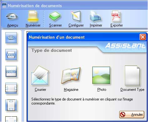 logiciel de caisse gestmag 2006 : la numrisation de documents avec scanner