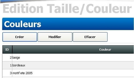 GlobalPos : Tailles et couleurs sans gestion de grille - Soldes - Etiquette article avec code-barre (6) -- 18/11/05