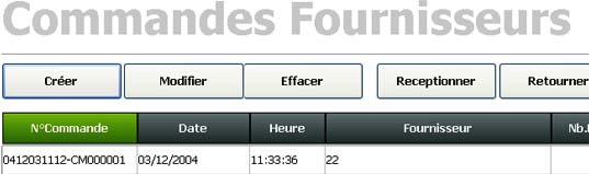 commandes fournisseurs dans le logiciel de caisse globalpos