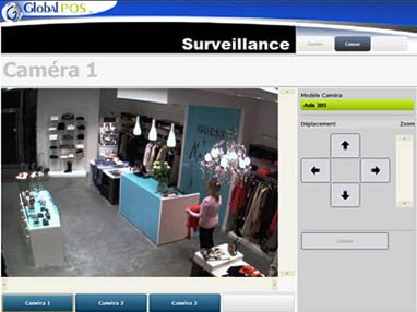 logiciel de caisse GlobalPos : le module pour la caméra de surveillance