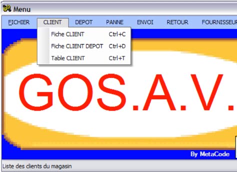 GoS.A.V. : S.A.V. - Identification d'un article en caisse  - Affectation d'un article  un bouton tactile -- 07/01/12