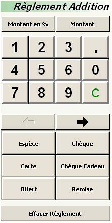 logiciel de caisse innopos : les types de règlements