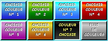 logiciel de caisse tactile ed2004 : choix des couleurs