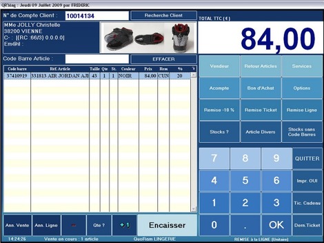 Logiciel de caisse Quoram