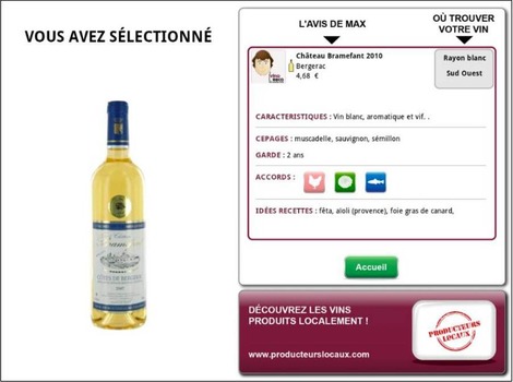 Max le sommelier : fiche du vin prsent