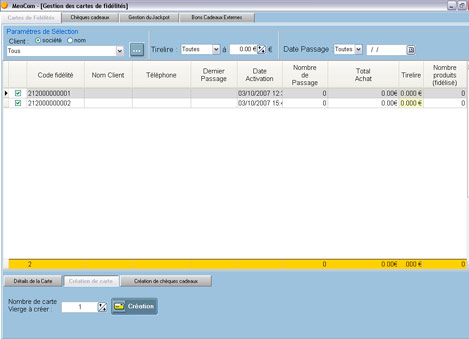 Cration d'une carte de fidlit avec MenCom