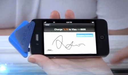 Signature sur l'iPhone pour valider le paiement CB