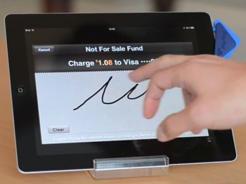 PayPal Here sur iPad : validation du paiement par signature