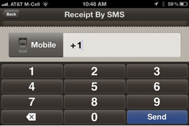 PayPal Here : Envoi du ticket de caisse par SMS