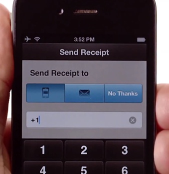 PayPal Here : Envoi du ticket de caisse par SMS