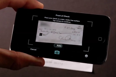 scan du chèque via l'iPhone
