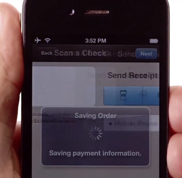 PayPal Here sur iPhone : transaction sauvegarde