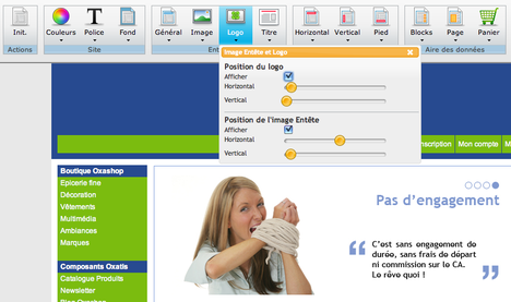 Cration d'un site web avec Pointex et Oxatis