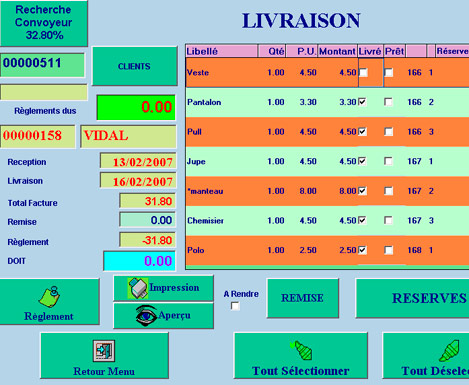 Pressing Plus : Le dtail des articles livrs