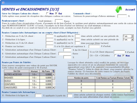 Gestion de la carte de fidlit dans Quoram *