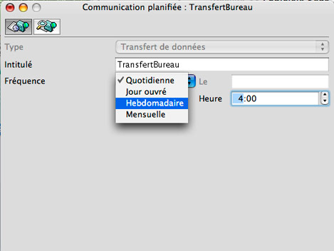 Sage Saisie de Caisse Dcentralise : communication planifie