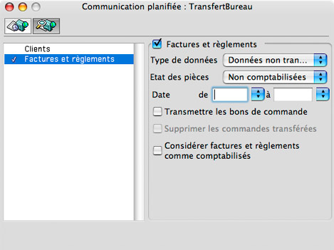 Sage Saisie de Caisse Dcentralise : paramtrage du transfert