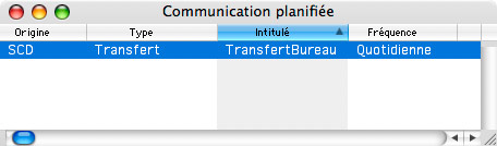 Sage Saisie de Caisse Décentralisée : Liste des communications planifiées Sage Saisie de Caisse Décentralisée : Liste des communications planifiées