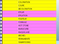 Arte Beaut, spcialis dans les mtiers de la beaut: Prestations et familles de prestations - Calcul des frais d'une prestation - Type de client affect  une prestation (2) -- 04/11/07