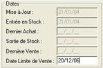 Ciel Point de Vente : Champs personnalisables - Date limite de vente - Nomenclature (19) -- 26/08/06