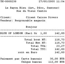 xl pos : un ticket de caisse